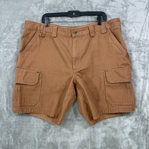 Duluth Trading Co. Shorts Men's Size 42 Relaxed Fit Cargo Utility Heavy  Brown